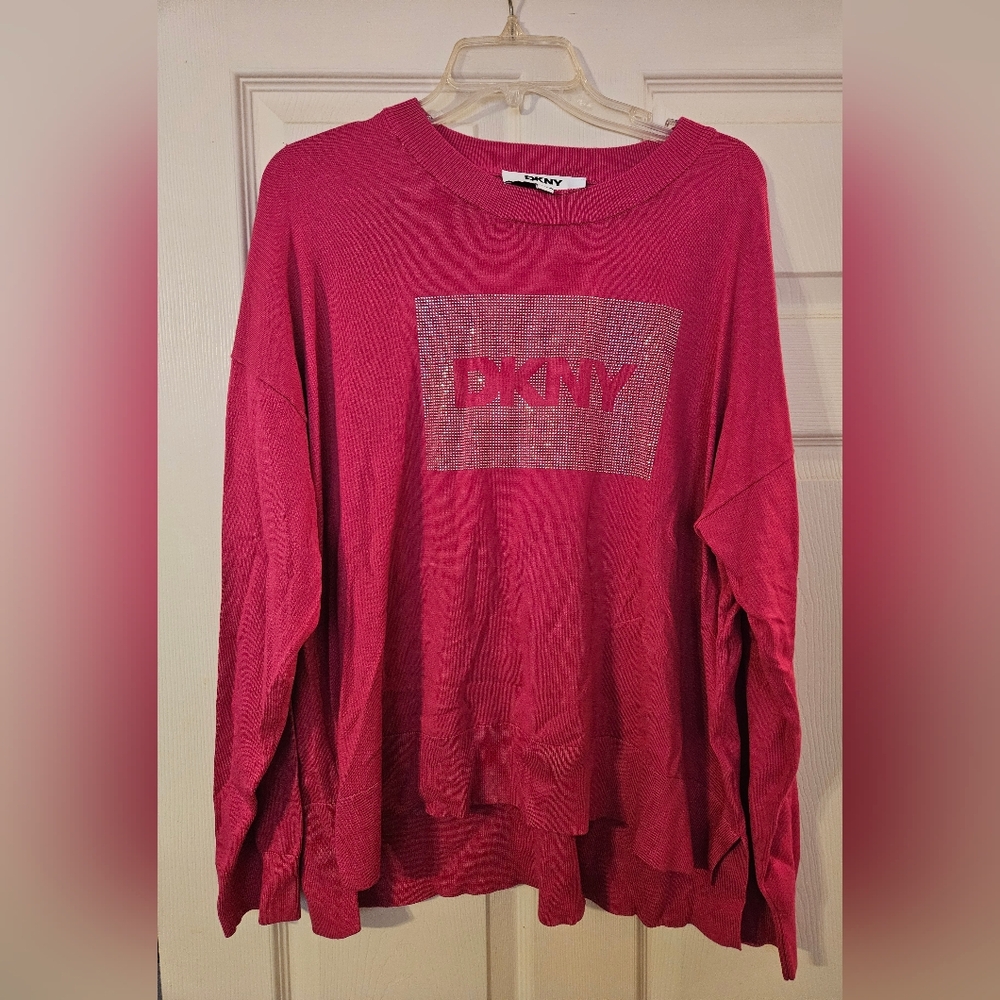 NWT DKNY Pink Sweater - Size XL